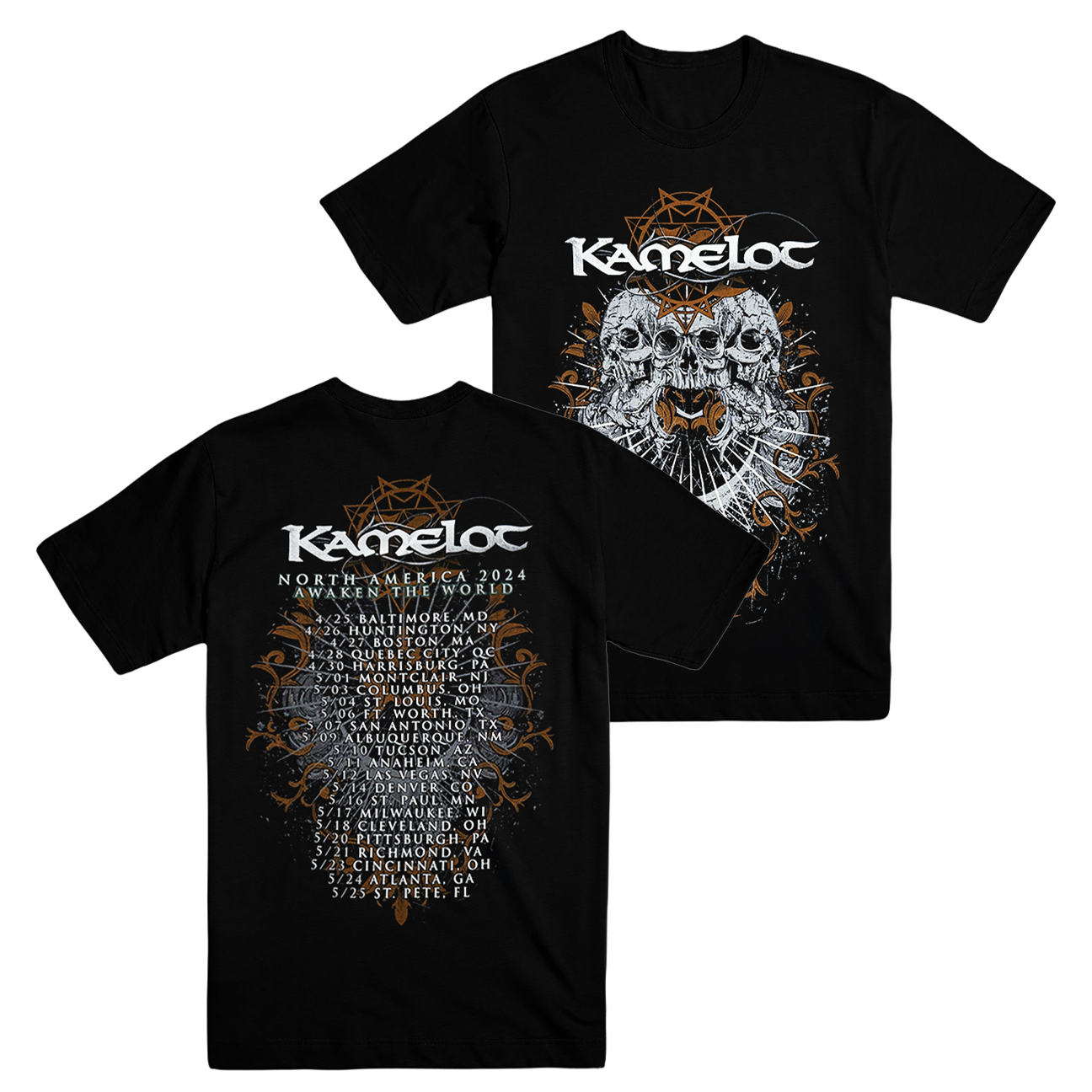 2024 Awaken The World Tour Tee - Skull Version